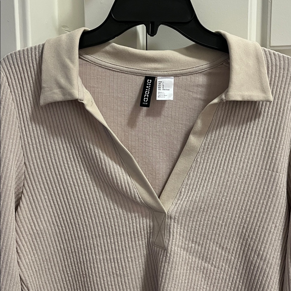 H&M Ribbed Beige Crop Top - Picture 4 of 4
